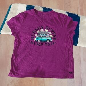 HURLEY Women's "Surf Trip" Fushia Tee